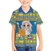 Personalized Ukraine Christmas Hawaiian Shirt Star of Bethlehem With Angle Funny - Wonder Print Shop