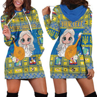 Personalized Ukraine Christmas Hoodie Dress Star of Bethlehem With Angle Funny - Wonder Print Shop