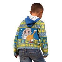 Personalized Ukraine Christmas Kid Hoodie Star of Bethlehem With Angle Funny - Wonder Print Shop