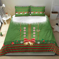Christmas Costume Elf Bedding Set Santa Little Helper Green - Wonder Print Shop