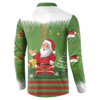 Christmas Costume Elf Button Sweatshirt Santa Little Helper Green - Wonder Print Shop
