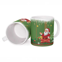 Christmas Costume Elf Ceramic Mug Santa Little Helper Green - Wonder Print Shop