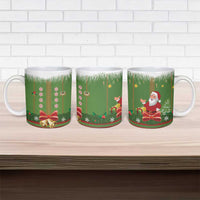 Christmas Costume Elf Ceramic Mug Santa Little Helper Green - Wonder Print Shop