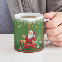 Christmas Costume Elf Ceramic Mug Santa Little Helper Green - Wonder Print Shop