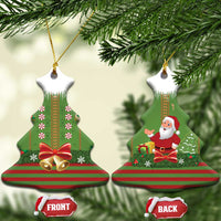 Christmas Costume Elf Ceramic Ornament Santa Little Helper Green - Wonder Print Shop