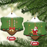 Christmas Costume Elf Ceramic Ornament Santa Little Helper Green - Wonder Print Shop