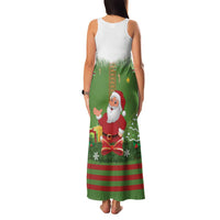 Christmas Costume Elf Family Matching Tank Maxi Dress and Hawaiian Shirt Santa Little Helper Green - Wonder Print Shop