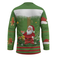 Christmas Costume Elf Hockey Jersey Santa Little Helper Green - Wonder Print Shop