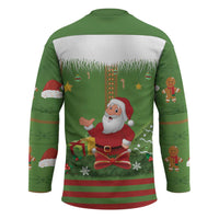 Christmas Costume Elf Hockey Jersey Santa Little Helper Green - Wonder Print Shop