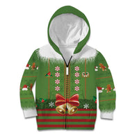 Christmas Costume Elf Kid Hoodie Santa Little Helper Green - Wonder Print Shop