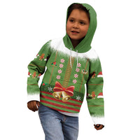 Christmas Costume Elf Kid Hoodie Santa Little Helper Green - Wonder Print Shop