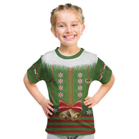 Christmas Costume Elf Kid T Shirt Santa Little Helper Green - Wonder Print Shop