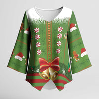 Christmas Costume Elf Kimono Sleeve Blouse Santa Little Helper Green - Wonder Print Shop