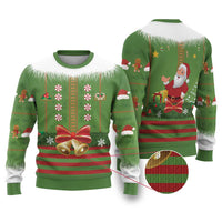Christmas Costume Elf Ugly Christmas Sweater Santa Little Helper Green - Wonder Print Shop