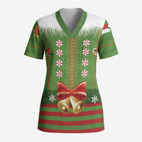 Christmas Costume Elf Scrub Top Santa Little Helper Green - Wonder Print Shop