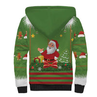 Christmas Costume Elf Sherpa Hoodie Santa Little Helper Green - Wonder Print Shop