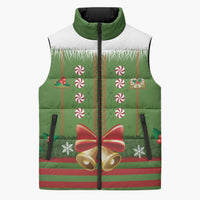 Christmas Costume Elf Sleeveless Puffer Jacket Santa Little Helper Green - Wonder Print Shop