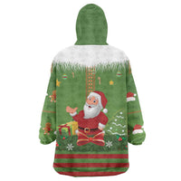 Christmas Costume Elf Wearable Blanket Hoodie Santa Little Helper Green - Wonder Print Shop