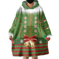 Christmas Costume Elf Wearable Blanket Hoodie Santa Little Helper Green - Wonder Print Shop