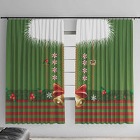 Christmas Costume Elf Window Curtain Santa Little Helper Green - Wonder Print Shop