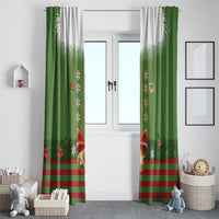Christmas Costume Elf Window Curtain Santa Little Helper Green - Wonder Print Shop