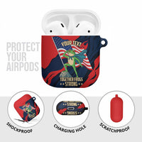 Portland Frog Protest Personalized AirPods Case Frogs Together Strong - Wonder Print Shop