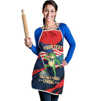 Portland Frog Protest Personalized Apron Frogs Together Strong - Wonder Print Shop
