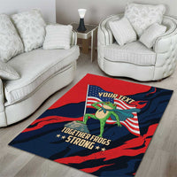 Portland Frog Protest Personalized Area Rug Frogs Together Strong - Wonder Print Shop