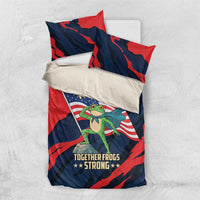 Portland Frog Protest Personalized Bedding Set Frogs Together Strong - Wonder Print Shop