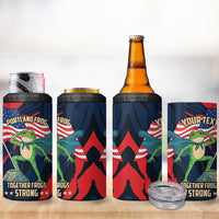 Portland Frog Protest Personalized 4 in 1 Can Cooler Tumbler Frogs Together Strong - Wonder Print Shop