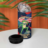 Portland Frog Protest Personalized 4 in 1 Can Cooler Tumbler Frogs Together Strong - Wonder Print Shop