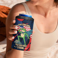 Portland Frog Protest Personalized 4 in 1 Can Cooler Tumbler Frogs Together Strong - Wonder Print Shop