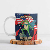 Portland Frog Protest Personalized Ceramic Mug Frogs Together Strong - Wonder Print Shop