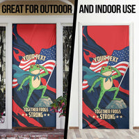 Portland Frog Protest Personalized Door Cover Frogs Together Strong - Wonder Print Shop