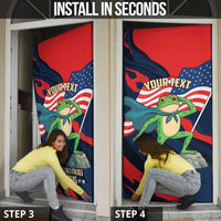 Portland Frog Protest Personalized Door Cover Frogs Together Strong - Wonder Print Shop