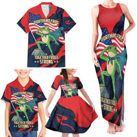 Portland Frog Protest Personalized Family Matching Tank Maxi Dress and Hawaiian Shirt Frogs Together Strong - Wonder Print Shop