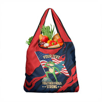 Portland Frog Protest Personalized Grocery Bag Frogs Together Strong - Wonder Print Shop