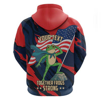 Portland Frog Protest Personalized Hoodie Frogs Together Strong - Wonder Print Shop