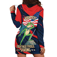 Portland Frog Protest Personalized Hoodie Dress Frogs Together Strong - Wonder Print Shop