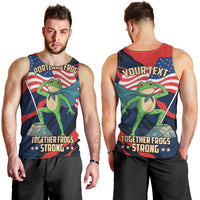 Portland Frog Protest Personalized Men Tank Top Frogs Together Strong - Wonder Print Shop