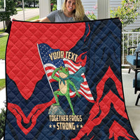 Portland Frog Protest Personalized Quilt Frogs Together Strong - Wonder Print Shop