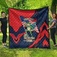 Portland Frog Protest Personalized Quilt Frogs Together Strong - Wonder Print Shop