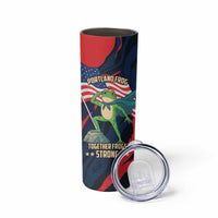 Portland Frog Protest Personalized Skinny Tumbler Frogs Together Strong - Wonder Print Shop