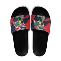 Portland Frog Protest Personalized Slide Sandals Frogs Together Strong - Wonder Print Shop