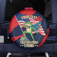Portland Frog Protest Personalized Spare Tire Cover Frogs Together Strong - Wonder Print Shop