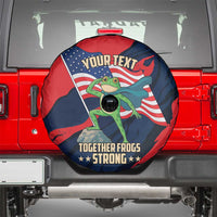 Portland Frog Protest Personalized Spare Tire Cover Frogs Together Strong - Wonder Print Shop