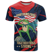 Portland Frog Protest Personalized T Shirt Frogs Together Strong - Wonder Print Shop