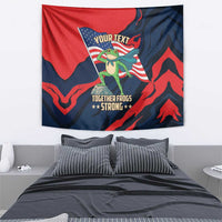 Portland Frog Protest Personalized Tapestry Frogs Together Strong - Wonder Print Shop