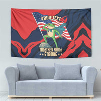 Portland Frog Protest Personalized Tapestry Frogs Together Strong - Wonder Print Shop