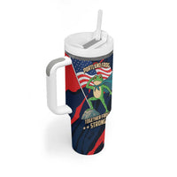 Portland Frog Protest Personalized Tumbler With Handle Frogs Together Strong - Wonder Print Shop